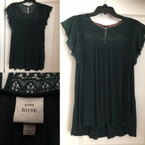 Lacy/Crochet Detail Shirt